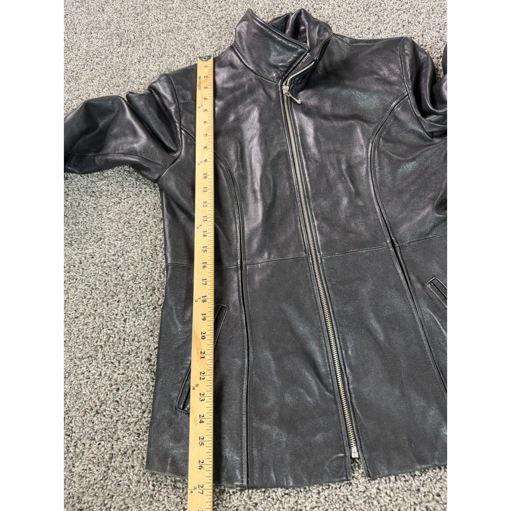 Wilson's Leather Pelle Studio Bomber Jacket Women's Size Small Black - Picture 7 of 8
